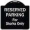 Signmission Designer Series-Reserved Parking For Storks Only Black & Silver, 18" x 18", BS-1818-9760 A-DES-BS-1818-9760 - alternate 1